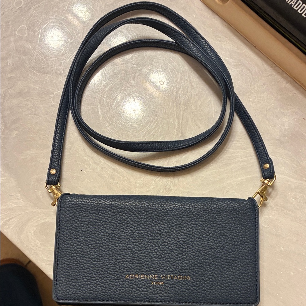 Adrienne Vittadini Dark Blue Crossbody Bag